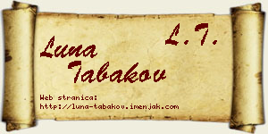 Luna Tabakov vizit kartica